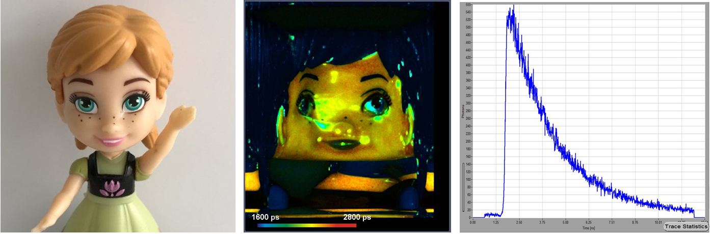 FLIM данные вращающегося объекта